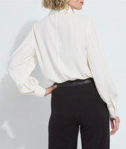 Lysse Ivette Pleated Balloon Sleeve Blouse