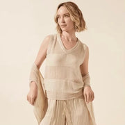 Lysse Bria Sequin V-Neck Shell