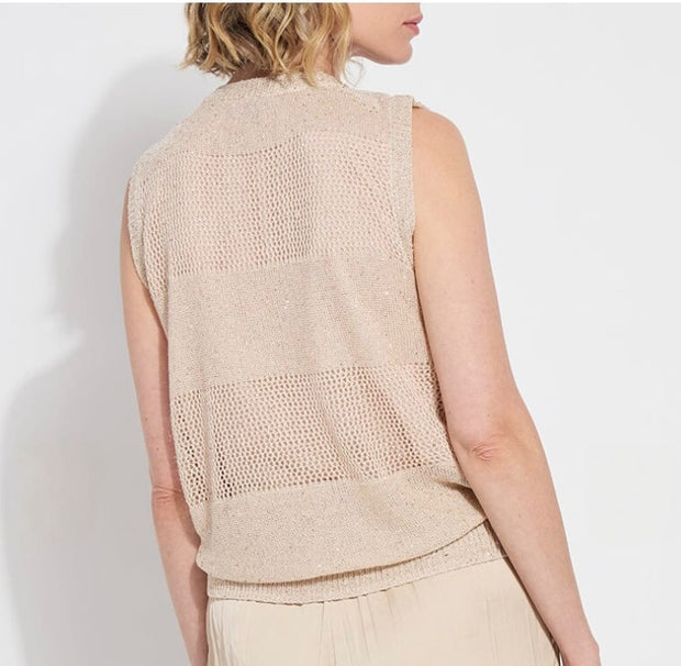 Lysse Bria Sequin V-Neck Shell