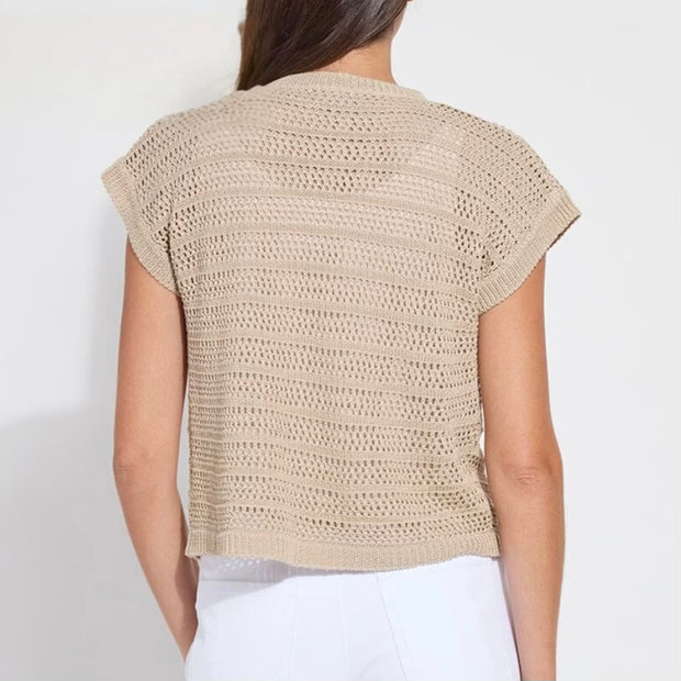 Lysse Brisa Mesh Sleeveless Cardigan