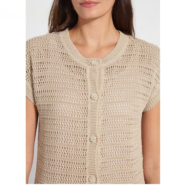 Lysse Brisa Mesh Sleeveless Cardigan