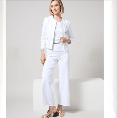 Lysse Erin Wide Leg Pant / white