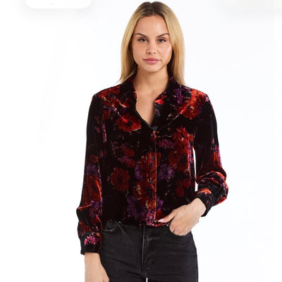 Drew Velvet Alexa Button Down Shirt