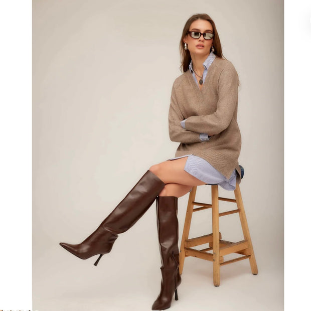 FifteenTwenty Carrie Mixed Media Dress