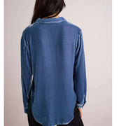 Bella Dahl Velvet Long  Sleeve Clean Shirt