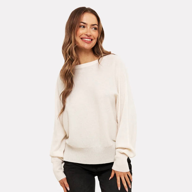 Brodie Cashmere Anya Boatneck Sweater