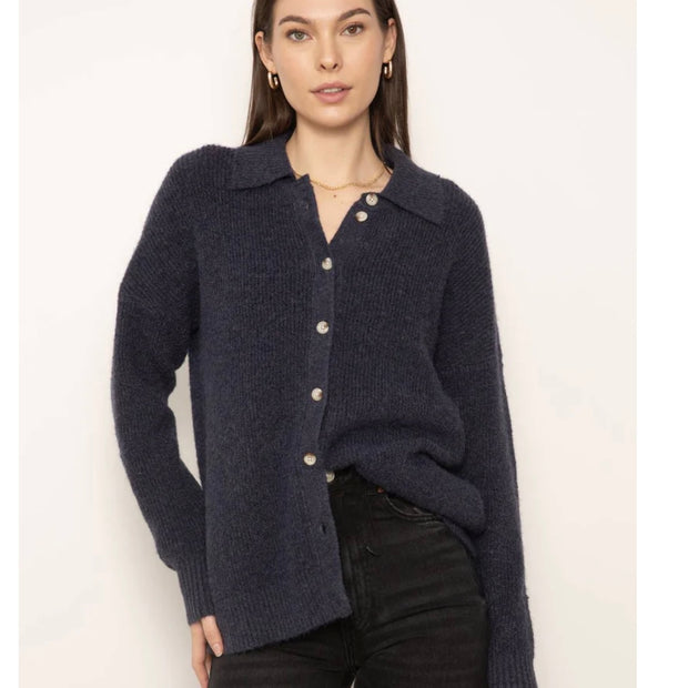 CentralParkWest Millie Oversized Polo Sweater