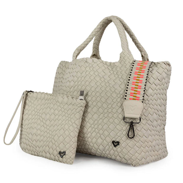 Prenelove Woven Tote - Bone