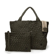 Prenelove London Woven Tote- Olive