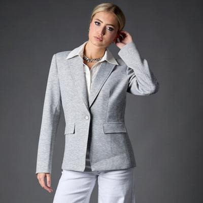 Blue Revival Helen Blazer with Removable Shirt/ Grey