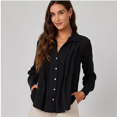 Bella Dahl Pintuck Button Down