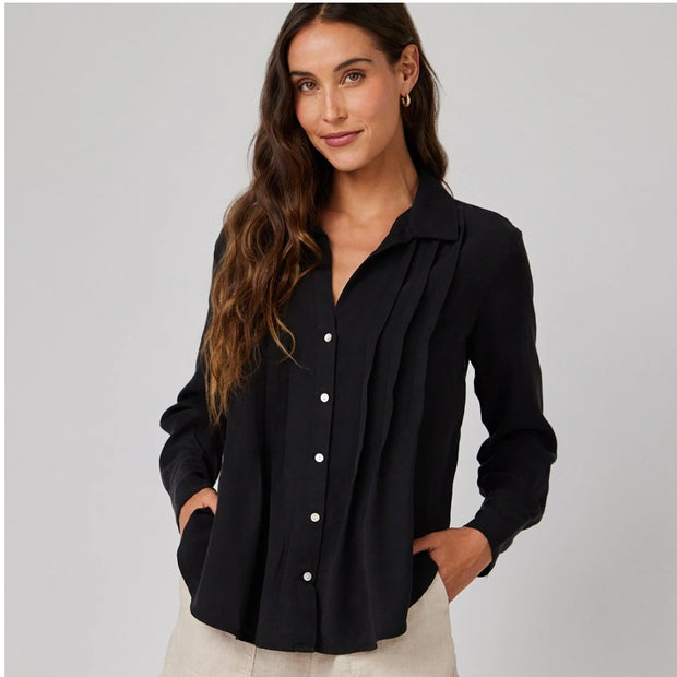 Bella Dahl Pintuck Button Down