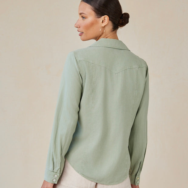 Bella Dahl Long Sleeve Seamed Shirt