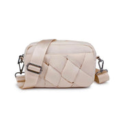 Inspiration Braided Woven Crossbody / cream