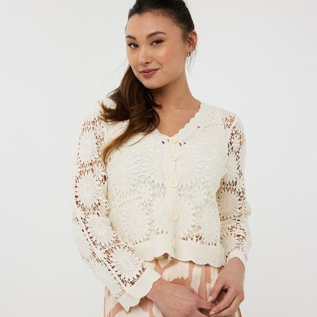 Esqualo Crochet Cardigan