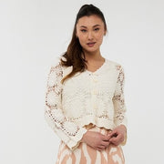 Esqualo Crochet Cardigan