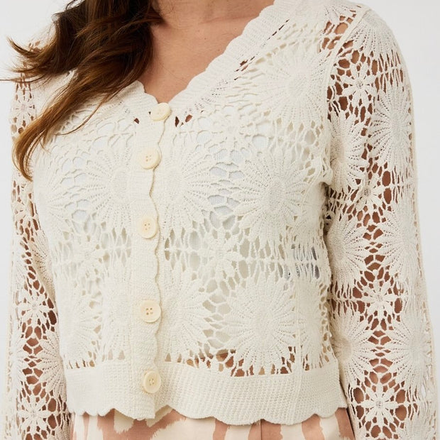 Esqualo Crochet Cardigan