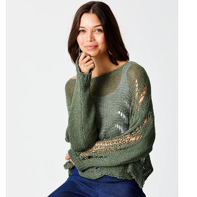 Suzyd Open Weave Sweater
