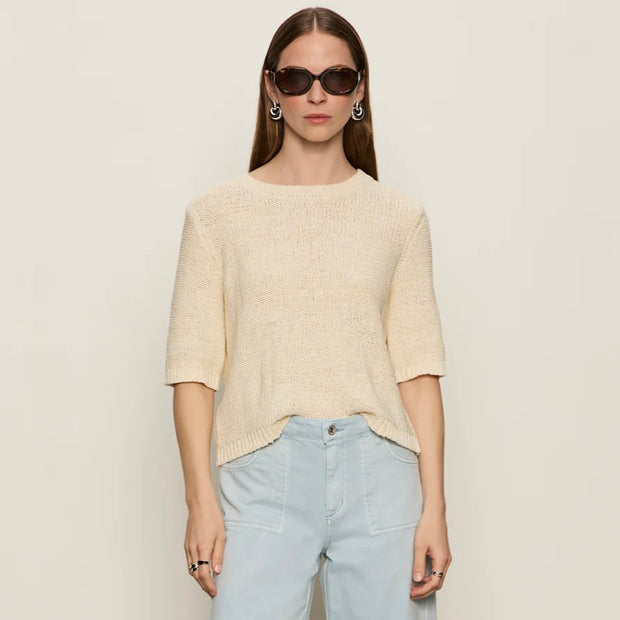 Sanctuary Tape Yarn Macrame Tee