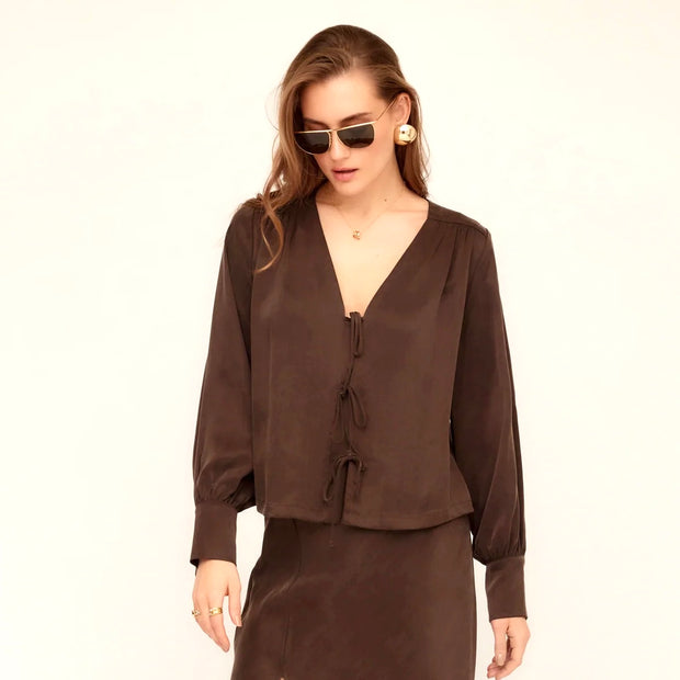 Fifteen Twenty Kayla Bow Detail Blouse