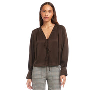 Fifteen Twenty Kayla Bow Detail Blouse