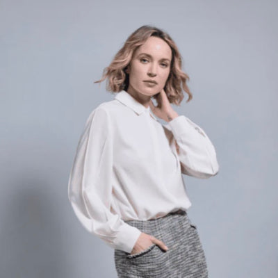 Lysse Ivette Pleated Balloon Sleeve Blouse