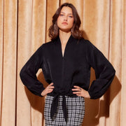 FifteenTwenty Scarlet Tie-Front Top