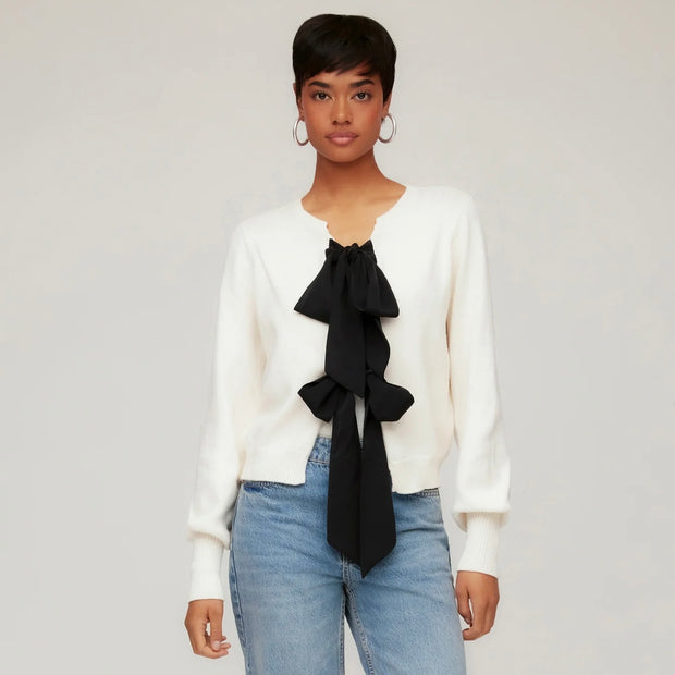 Fifteen Twenty Dena Ribbon Tie Sweater