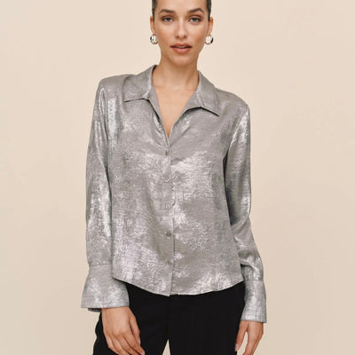 Bella Dahl Flowy Wide Collar Button Down