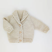 Shawl Collar Natural Cardigan