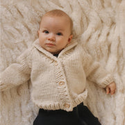 Shawl Collar Natural Cardigan