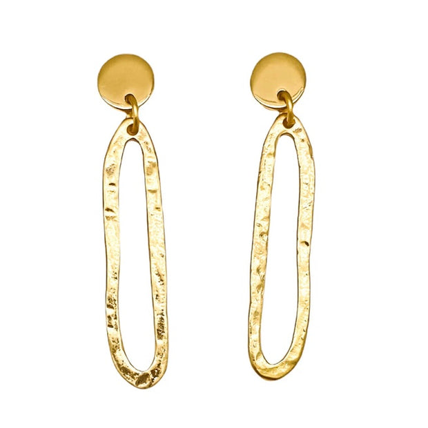 Matte Gold Swirl Earrings