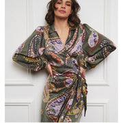 Esqualo Paisley Wrap Dress