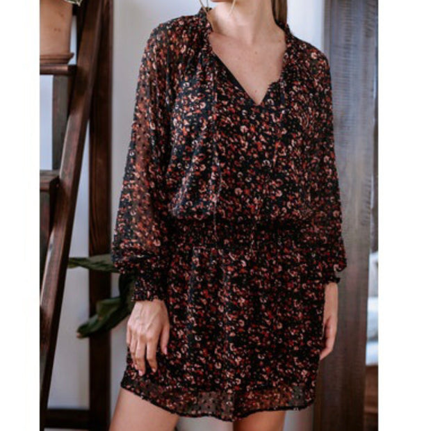 Ranger Smocked Chiffon Dress