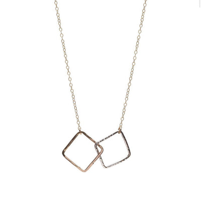Interlocking Squares Necklace